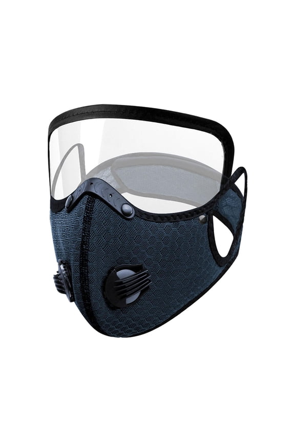 with Eye Shield Breathable Protective Face Cover Mesh for Running Hiking Commuting Outdoor Activities Navy