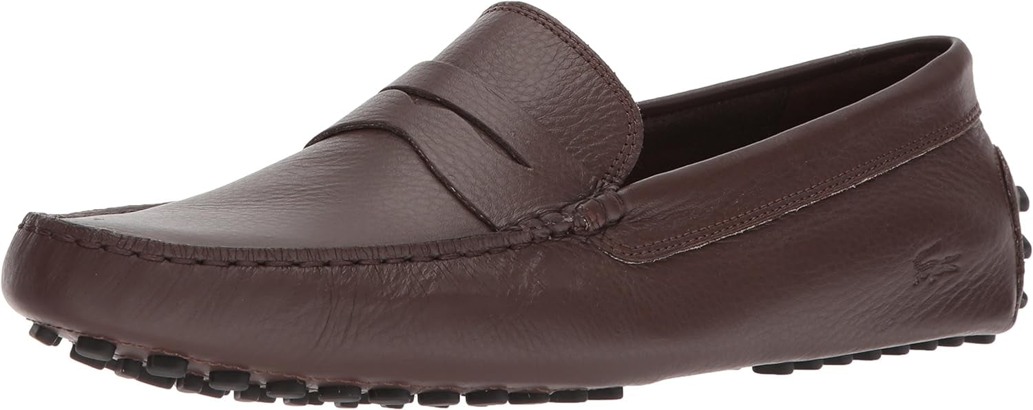 Lacoste Men's Concours 118 1 Driving Style Loafer, Brw/Black