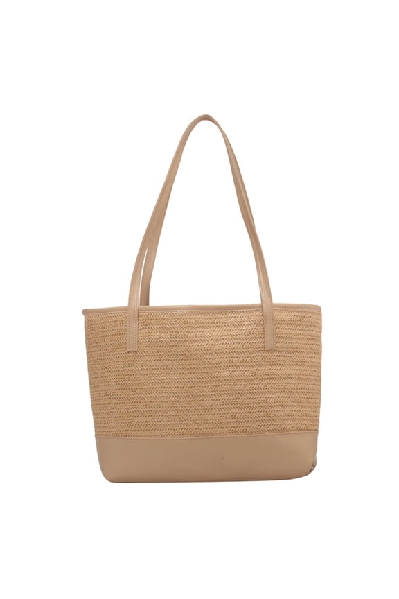 ladies fashion personality handbag beach texture straw canvas bag shoulder bag handbag
