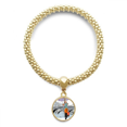 thumbnail image 1 of lady river bridge france mark en bracelet round pendant jewelry chain, 1 of 3