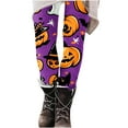 thumbnail image 1 of laiqvcdr Women's Halloween Print Yoga Pants Fashionable Seasonal Pattern Leggings High Waist Comfortable Stretch Workout Running Tights Casual Athletic Wear Full Length, 1 of 7
