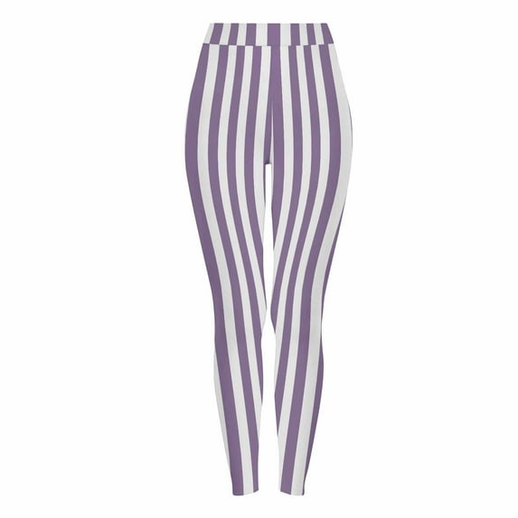 laiqvcdr Women's Halloween Striped Print Leggings Sports Fitness Pants Solid Colored Casual Tight Fitting Tight Peach Hip Yoga Pants Stretch Pants