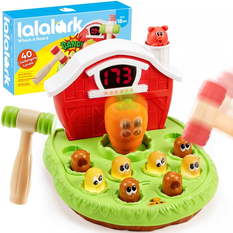Lalalark, Whack Game Mole, Multicolor, Light and Sound, 40 Levels