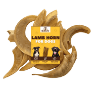 Woofley s Natural Lamb Horn Dog Chews, 2 Count