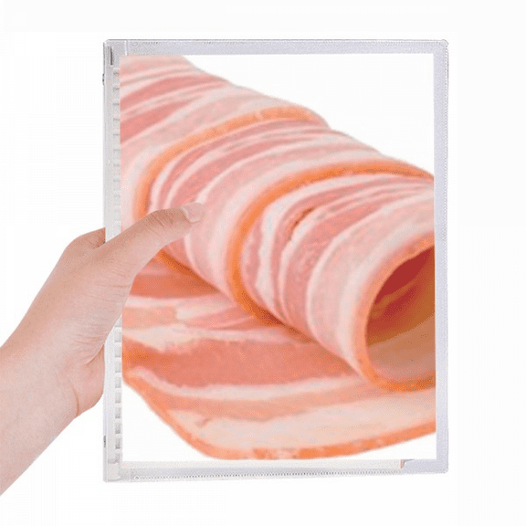 lamb roll raw meat food texture notebook loose diary refillable journal statiry