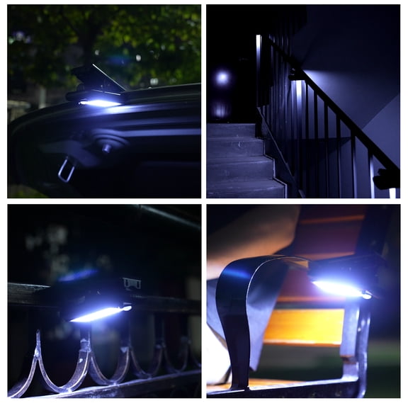 lamp,Lamp Ip65 Waterproof Clip-on Clamp Lamp Waterproof Fence Deck Solar Fence Deck Wall Buzhi Qisuo Solar Fence Lamp Dsfen Mewmewcat Patio. Lamp 40leds 1pc