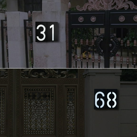 lamp,Led Address Numbers Solar Powered Solar Number L-ed Address Numbers Ed L-ed Solar Powered Led Address Villa Number Dabey Solar