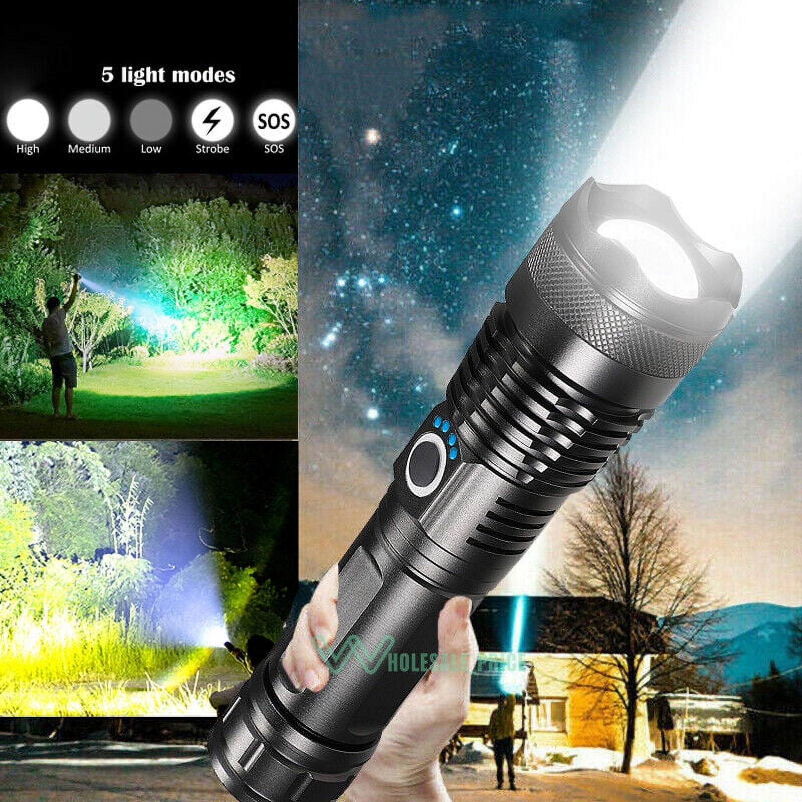 lamparas de mano recargables led linternas alta potencia 9000000 lumens potente