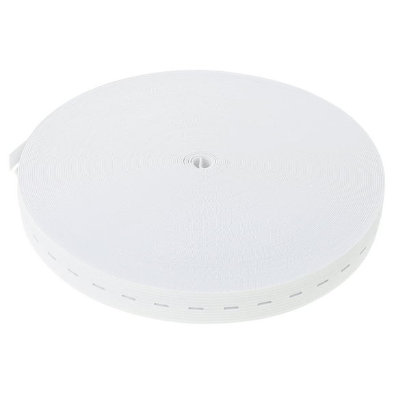 landege 1 Roll Buttonhole Elastic Band DIY Elastic Band Buttonhole Stretch Band Adjustable Extenders for Pregnant White