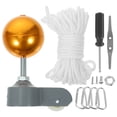 Landege 1 set professional flag pole accessories repair flagpole ball