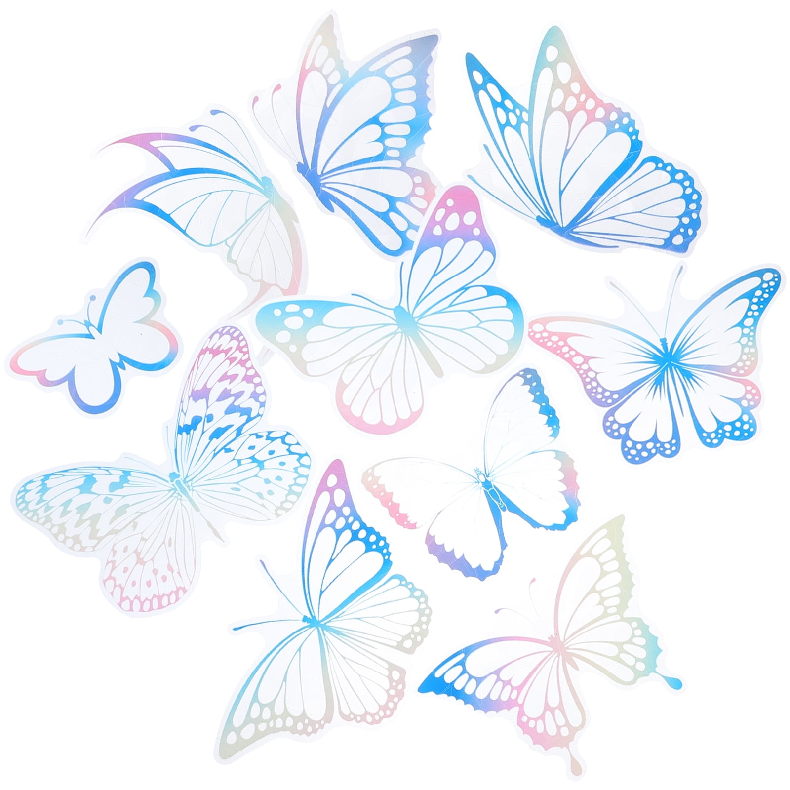 landege 1 set of Window Clings Anti-Collision Window Clings Butterfly Design Window Decals