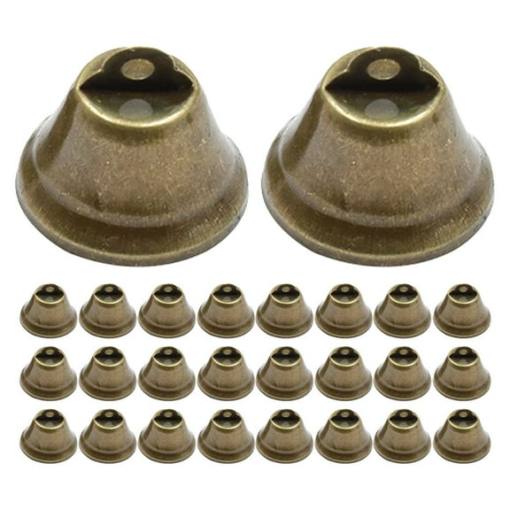 landege 100Pcs Craft Bells Hanging Small Bells Ornaments Tree Hanging Bell Pendants DIY Craft Bells