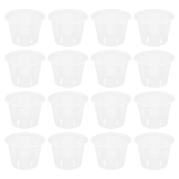 OFFIGAM 100-Pack Small Plastic Cups for Liquids, 2.4x2.4x2in, Ideal for Weddings, Engagements, Parties, and Events