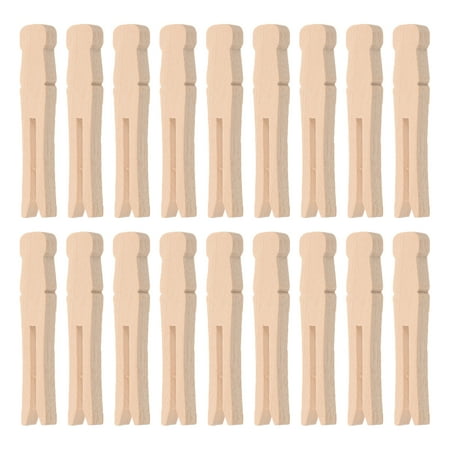 landege 100pcs Wooden Clothespins for Crafts And Laundry Rustic Wood Clothespin Dolly Clothes Pegs