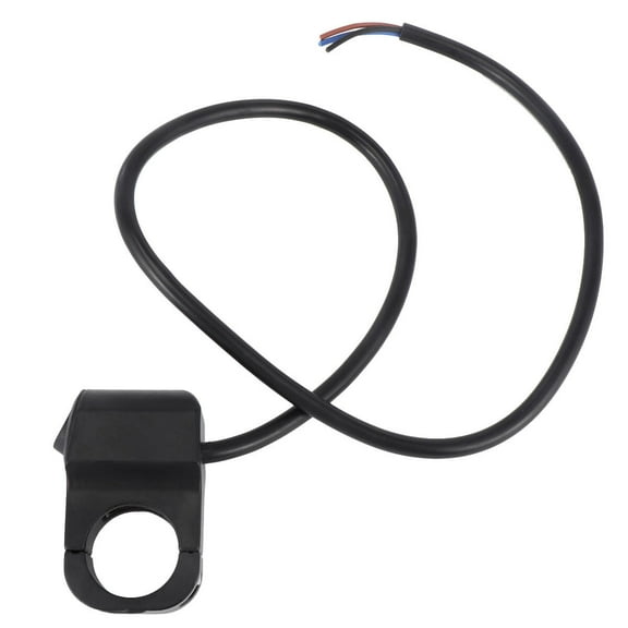 landege 12V 22mm Motorcycle Handlebar Headlight Motorbike Modification Button with Indicator Light for Motorcycle Tricycle ATV Snow Scooter (Black)