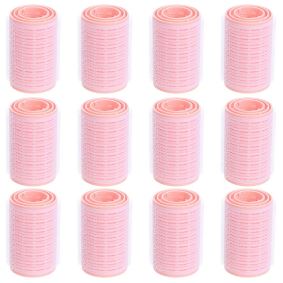 landege 12pcs Practical Hair Roller Hair Curlers Self Grip Salon Hair Dressing Curlers