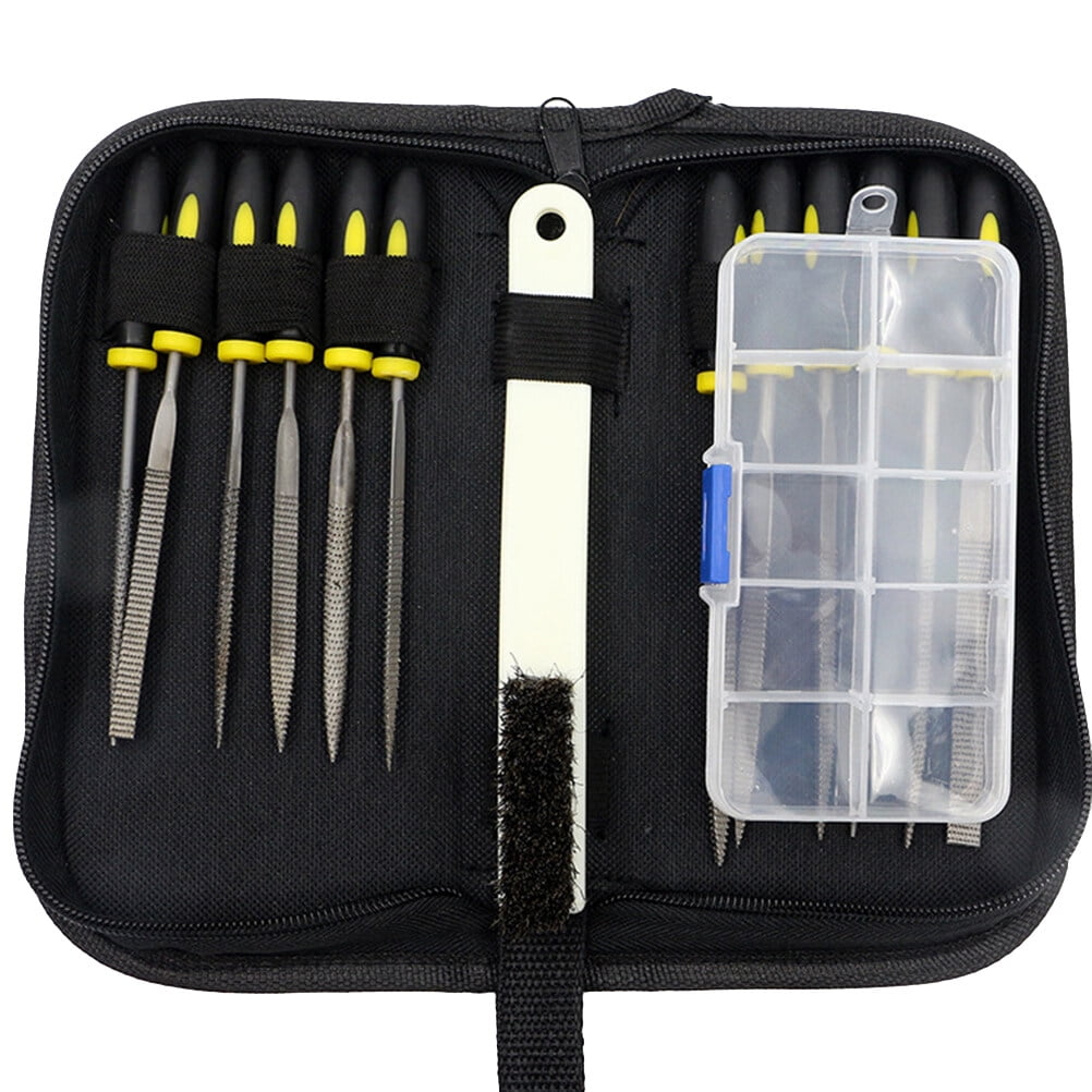 landege 15PCS/Set Polished Woodworking Hardwood Carving Trowel Wood File Small Size Wood Carving Hand-made Wood Process Tool Set