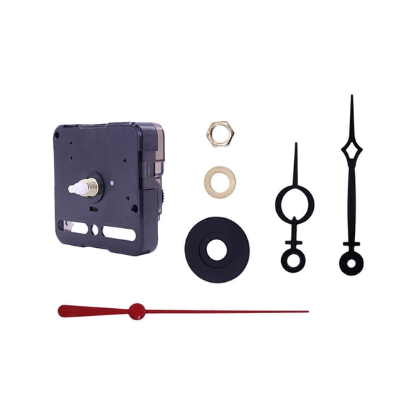 landege 1PC DIY Clock Accessories Creative DIY Clock Movement with Metal Hour Minute Second Hand Scan Mute Clock Movement Repairing Replacement Clock Movement Parts for Home Store Black