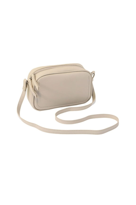 1Pc Fashion Bag Retro Shoulder Bag Simple Stone Pattern Handbag Storage Bag for Woman (Beige)