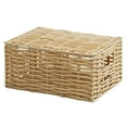 thumbnail image 1 of landege 1Pc Storage Baskets Imitation Rattan Woven Baskets Storage Boxes (Beige), 1 of 11