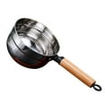 thumbnail image 1 of landege 1pc Stainless Steel Ladle Kitchen Wooden Handle Ladle Household Durable Scoop, 1 of 8