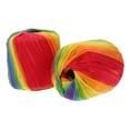 thumbnail image 1 of landege 2 Rolls Cotton Crochet Thread Rainbow Color Handmade DIY Knitting Thread, 1 of 10