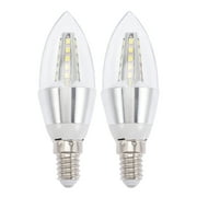 landege 2pcs Chandelier Light Bulb E14 Base Candelabra Light Bulb 5w Decorative Bulb