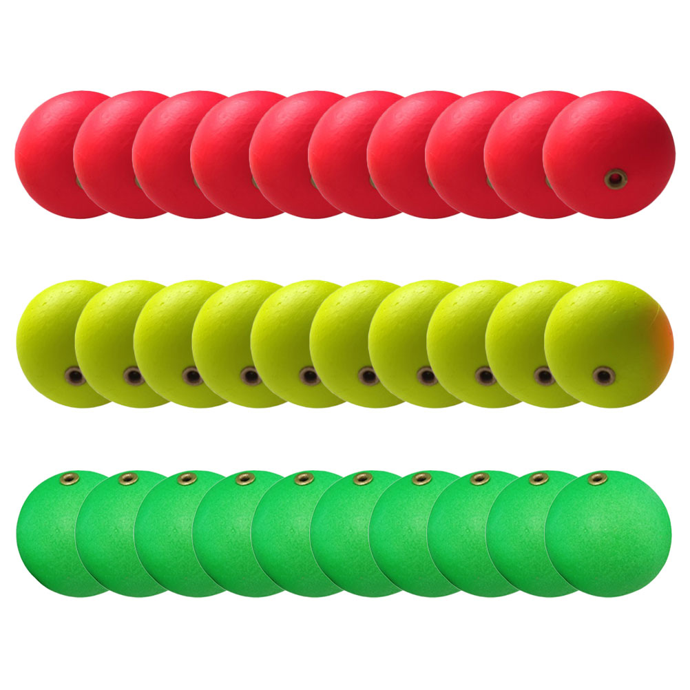 landege 30Pcs Foam Bobber Fishing Foams Float Fishing Floating Balls
