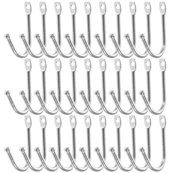 landege 30pcs Hooks Hanging Wall Mounted Coat Hooks Rustic Hooks for Bedroom Entryway