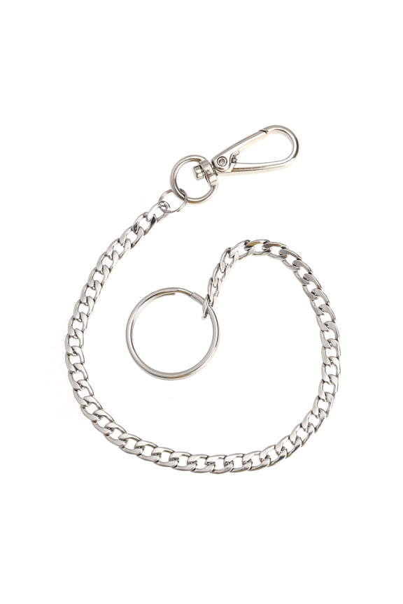 32cm Stainless Steel Anti-theft Keyring Long connect Design Safety Key Chain (B3)