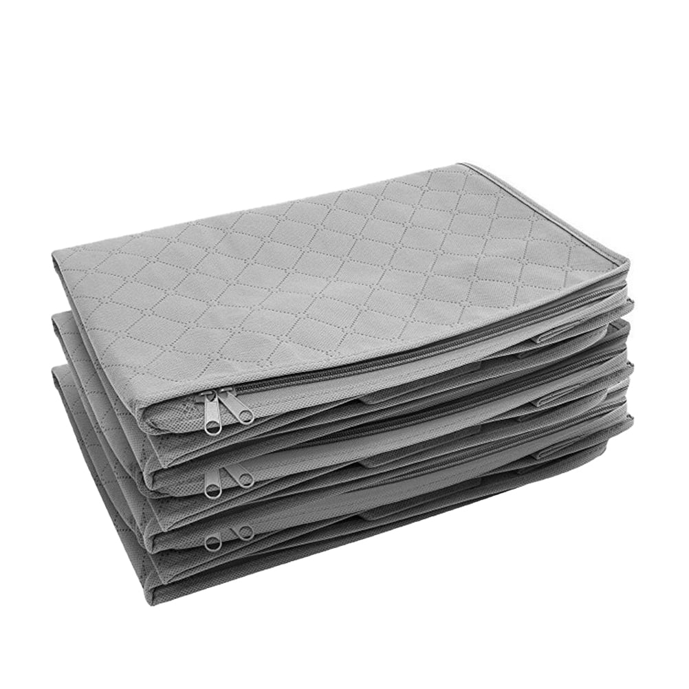 landege 3PCS Foldable Quilt Storage Bag Nonwoven Clothes Quilt Storage