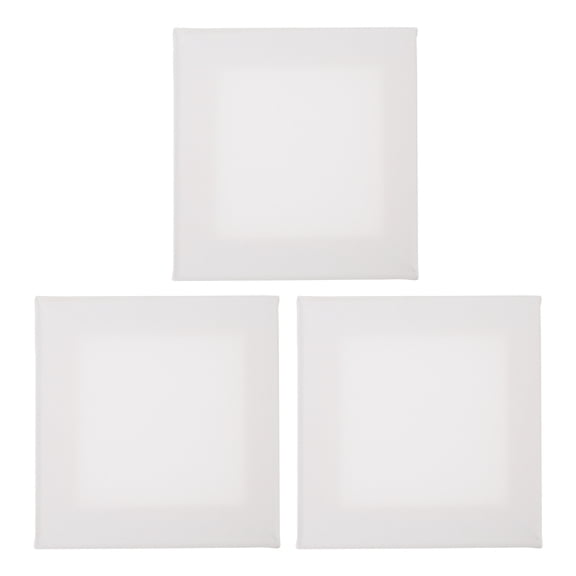 Masteelf Large White Painting Canvas Panels for Drawing Use Premium Synthetic Material Ideal for Beginners 3pcs