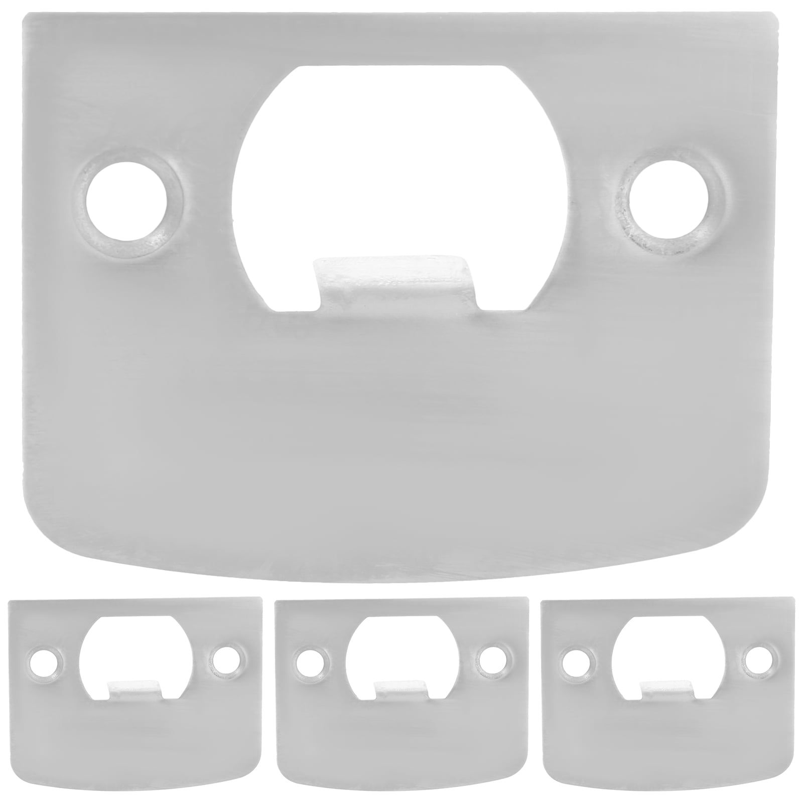 landege 4pcs Deadbolt Strike Plate Rounded Corner Door Hole Filler