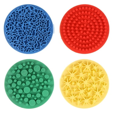 landege 4pcs Painting Rubber Stamps Graffiti Hand Stamp Drawing Art Tools for Kids