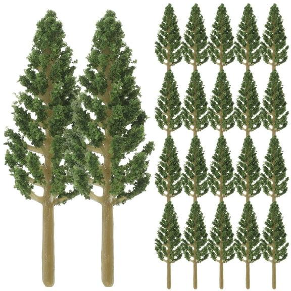 Landege 50pcs Miniature Model Trees for Landscape, Sand Table Decorations, Small Scale Tree Models for Crafts and Dioramas