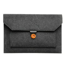 landege Black Laptop Pouch Portable Felt Laptop Tablet Bag Computer Pouch (13 inch)