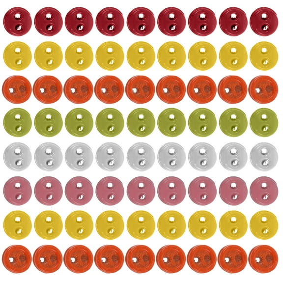 landege Button for Dolls 100pcs Tiny Button Sewing Buttons Buttons Cartoon Buttons for Dolls Clothing Sewing Accessories DIY Crafts ( 4mm )