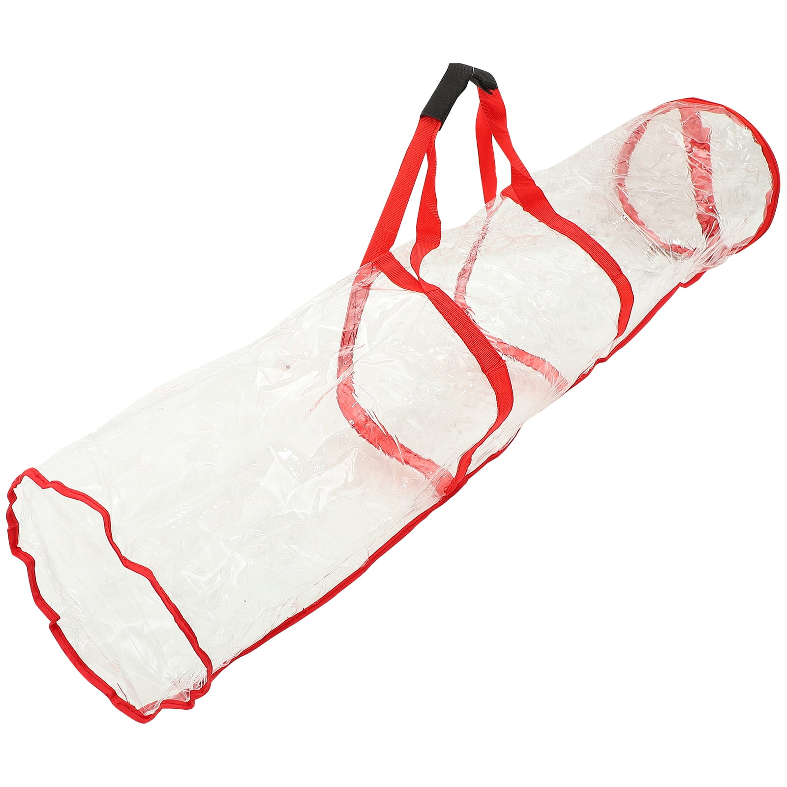 landege Christmas Gift Wrapping Paper Storage Organizer Bag Clear