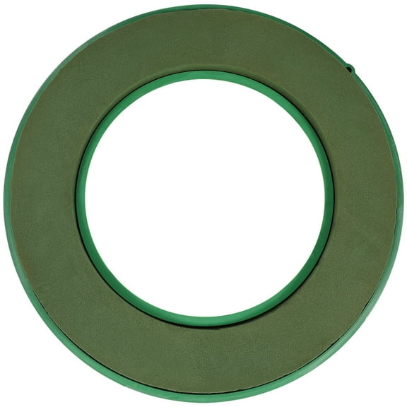 landege Flower Foam Ring With Suction Cup 2pcs Green Wet Foam Blocks Floral Foam Block Artificial Floral Arrangements Mud For Florist Wedding Car Decoration