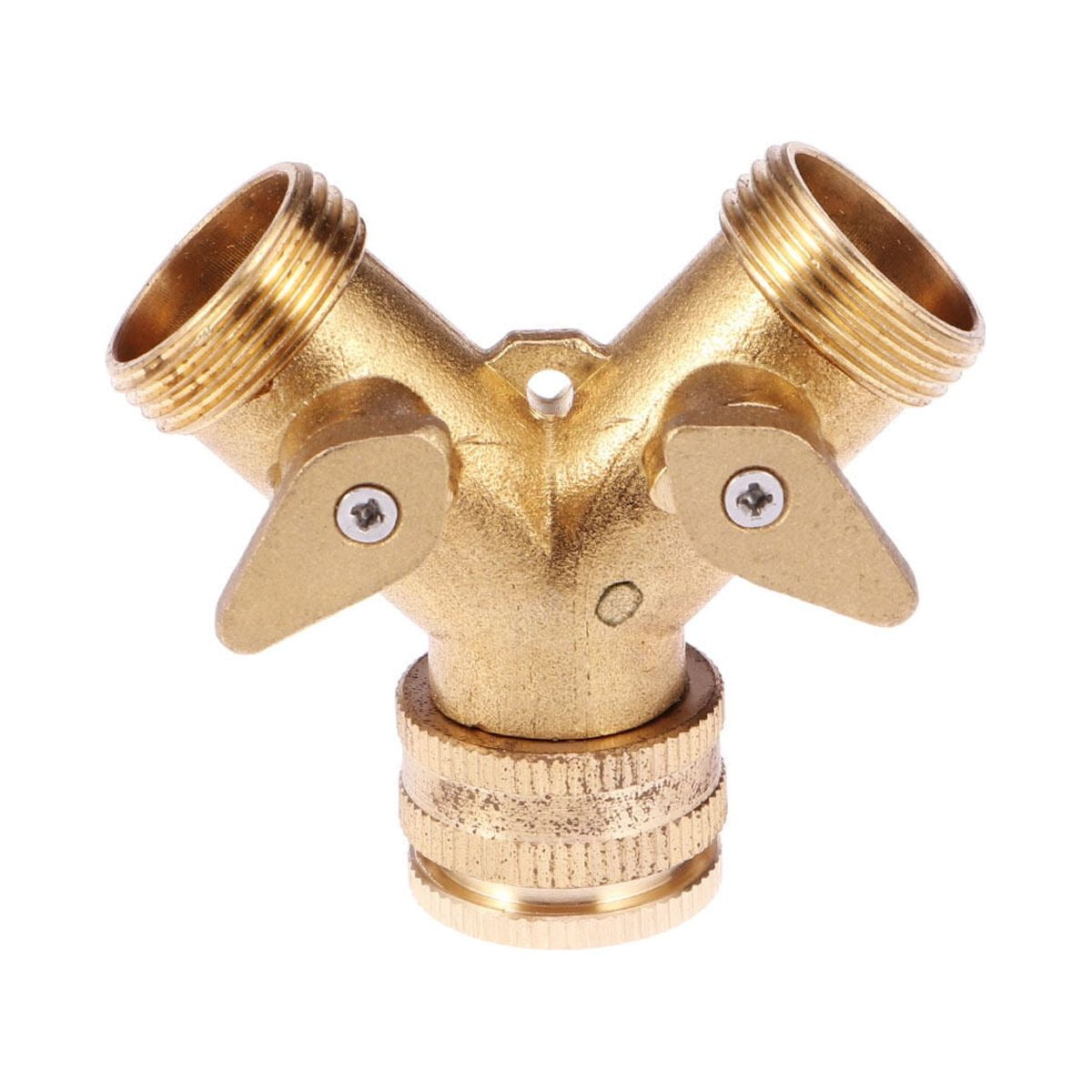 landege Garden Hose Splitter Y Type Connector Brass Hose Pipe Tool 2