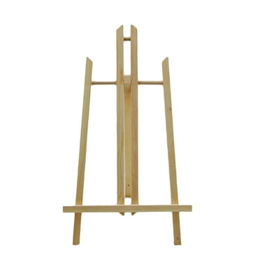 landege Kid Wood Painting Stand Foldable Display Drawing Rack for Home Outdoor Park (Small Size)
