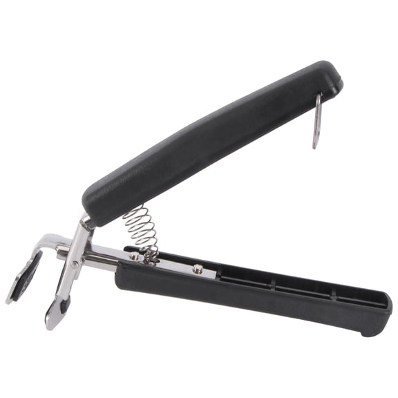 OFFIGAM Spring Handle Design Kitchen Gripper Black ABS Plastic 1Pcs