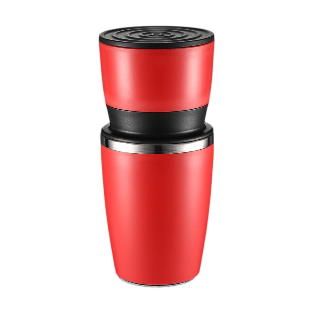 landege Manual Coffee Coffee Maker Stainless Steel Hand Burr Mill Coffee Grinding Machine (Red)