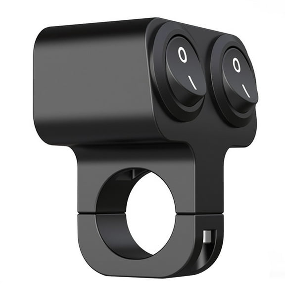 landege Motorcycle Handlebar ATV Handlebar Light Headlight Push Botton Waterproof for Motorcycles Motorbike Bike Spotlight Black