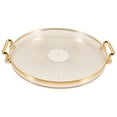 thumbnail image 1 of landege Round Tray Luxury Decorative Tray Coffee Table Tray Tea Cup Snack Tray Perfume Tray, 1 of 10