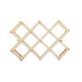 thumbnail image 1 of landege Solid Wood Folding Wine Racks Foldable Wine Stand Wine Holder for Kitchen Bar Display Shelf (10 Bottles, Burlywood), 1 of 10