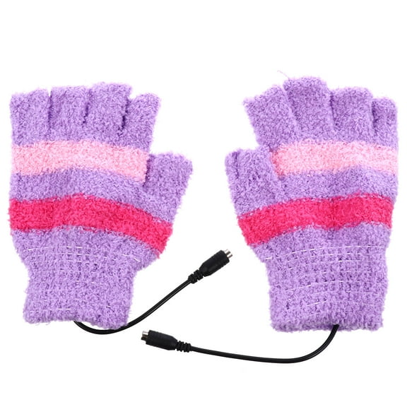 landege USB Heated Rechargeable Finger Tip Electric Arthritis Hand Warmer Heating Warm Winter - for Ski Bike Motorcycle Cycling Purple