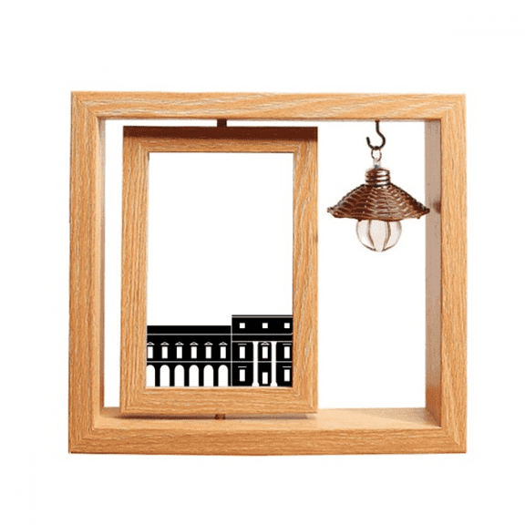 landmark building skylines ireland Wooden Rotating Picture Photo Frame 4x6