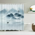 thumbnail image 1 of landscape Fabric Shower Curtain Bathroom Curtains 3D Printing Japanese Scenery Bath Screen Waterproof Polyester with 12, 1 of 5