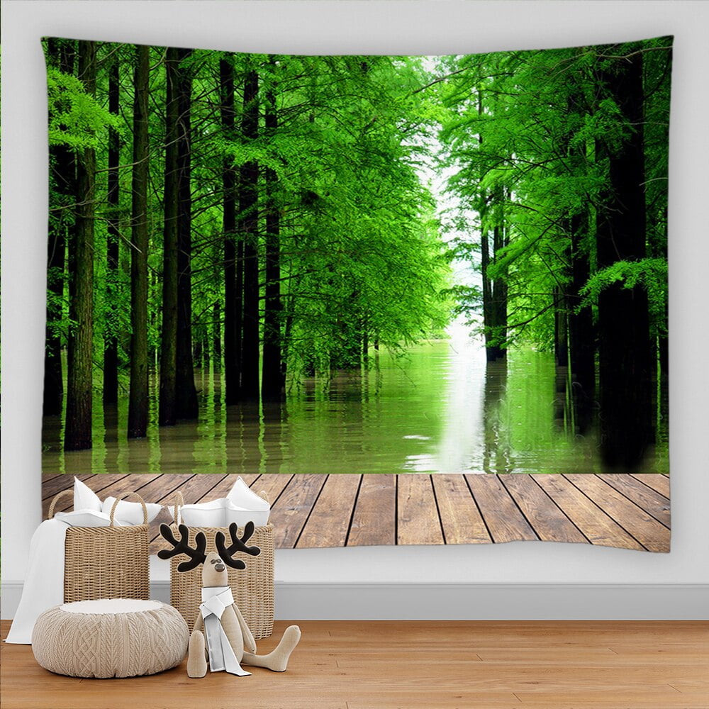 landscape Natural Forest Printed Large Wall Tapestry Hippie Wall